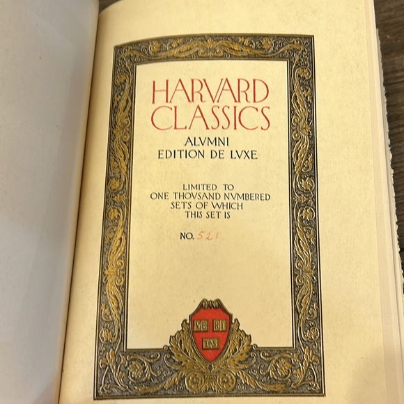The Harvard classics alumni edition de luxe true first 1910 books 30 & 31 #521 - Picture 13 of 17